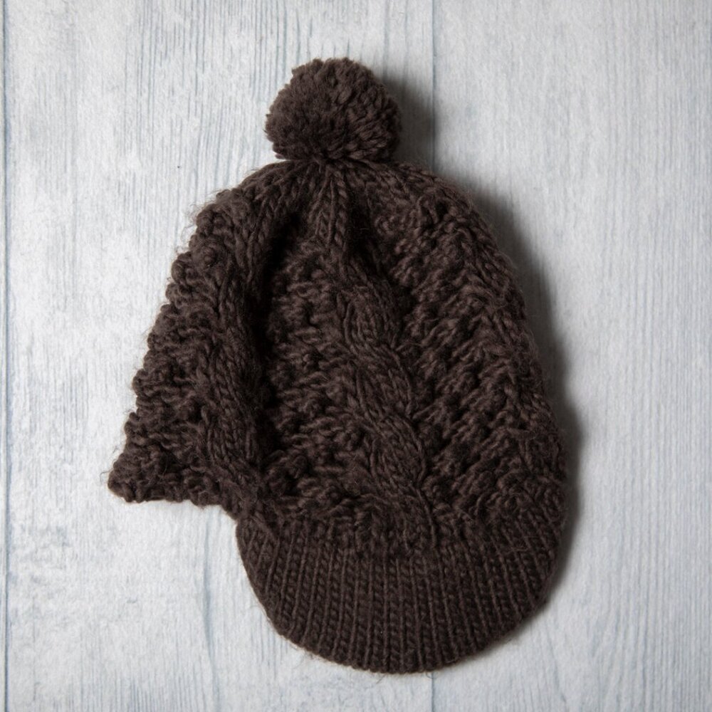 Burton Women's Brimmed Knit Winter Hat with Pom Pom